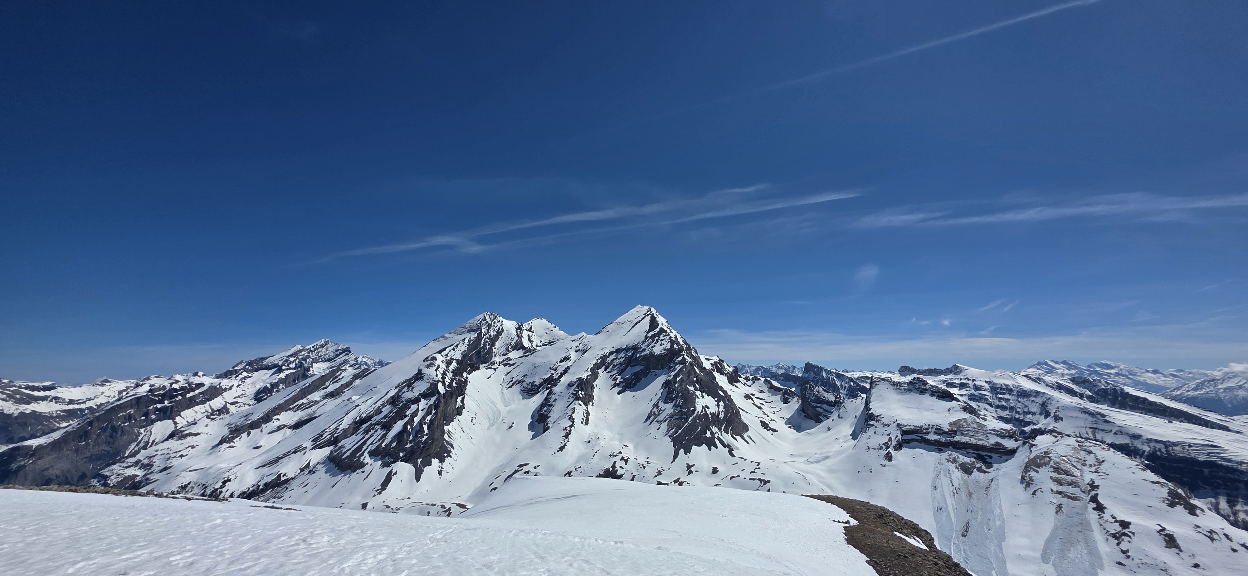 mountains as seen during a ski tour